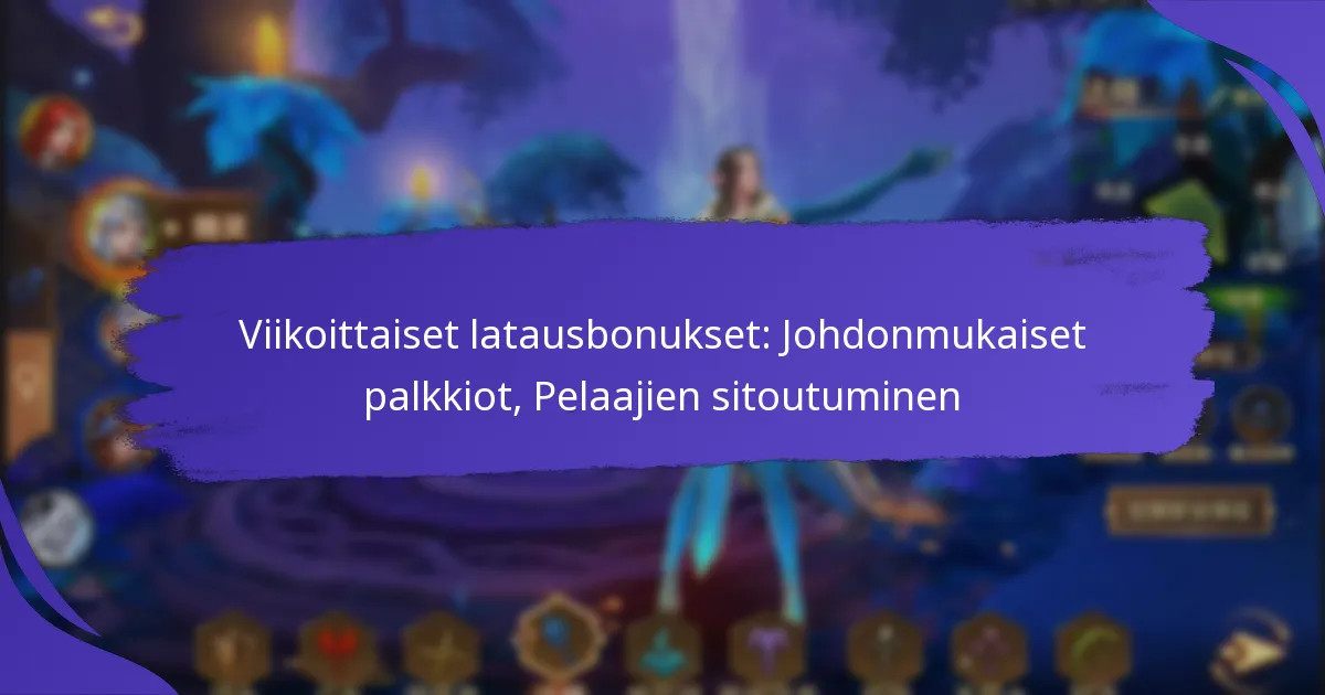 Viikoittaiset latausbonukset: Johdonmukaiset palkkiot, Pelaajien sitoutuminen