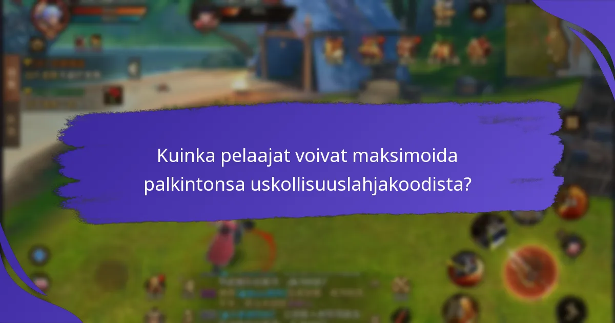 Mitkä palkinnot pitkäaikaiset pelaajat voivat odottaa uskollisuuslahjakoodilta?