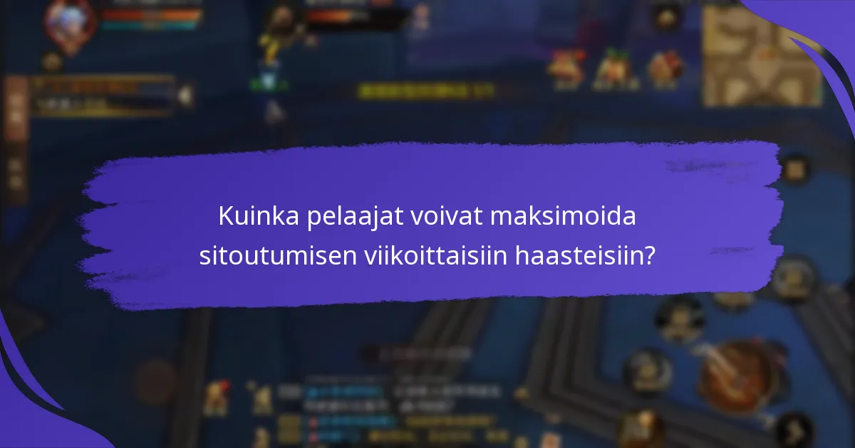 Mitkä jatkuvat haasteet pelaajien on suoritettava ansaitakseen palkintoja?