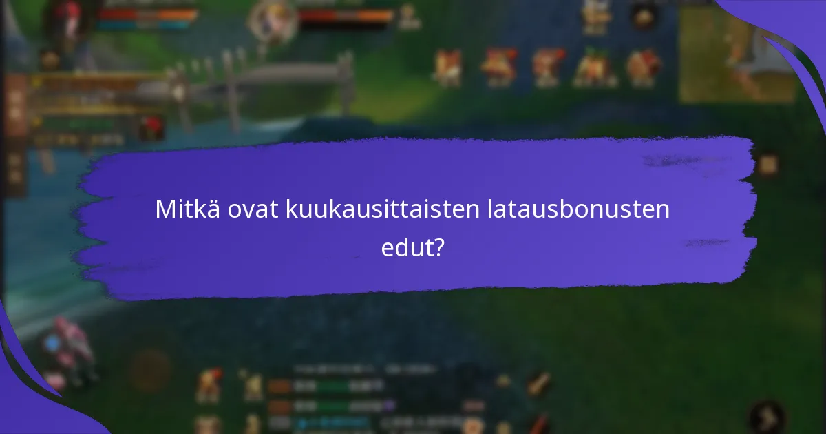 Kuinka kuukausittaiset latausbonukset vertautuvat eri tarjoajien välillä?